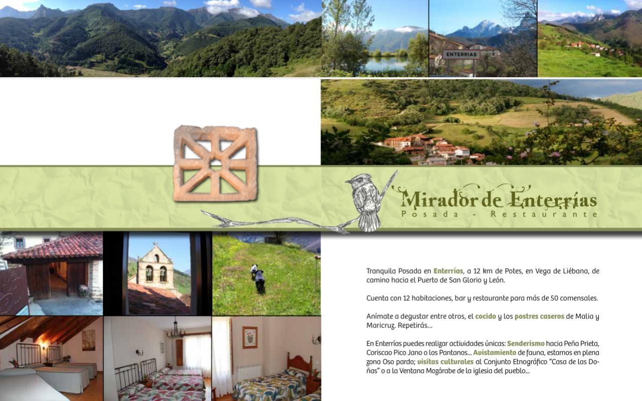 Hotel Mirador De Enterrias Esterno foto